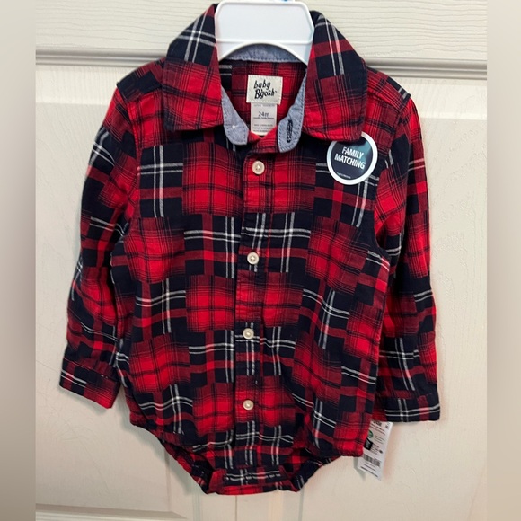 Red And Black Flannel Button Down - Picture 2 of 4